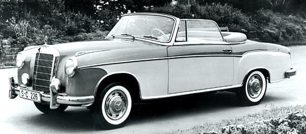 Mercedes-Benz Typ 220 S Cabriolet, 1956-57 (mit vorderer Stossstange der ersten Ausführung)